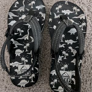 Dinosaur Flip flops. 11/12 boys